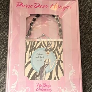 No Boys Allowed Purse Door Hanger NIB